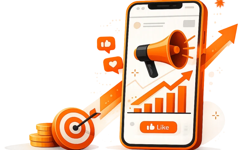 Social media marketing promotion scene